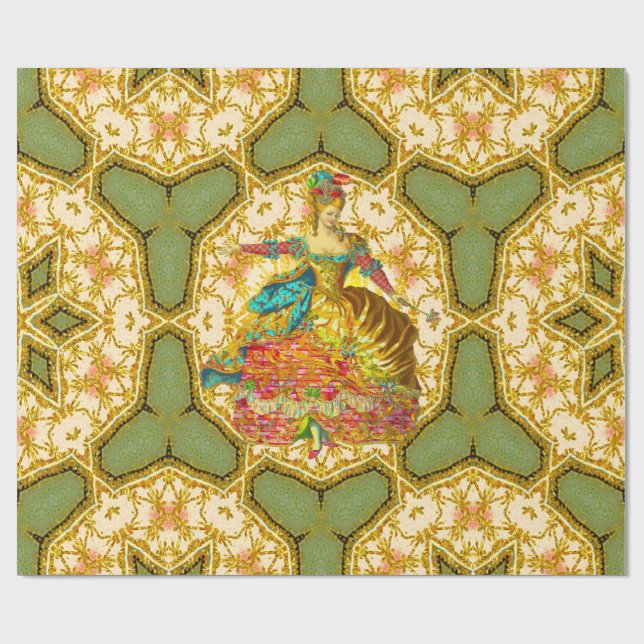 Papel De Presente Elegância de Danse do francês (Aberto)