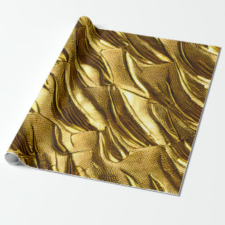 Papel de Presente Elegância do Dourado Drake