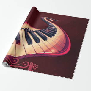 Papel De Presente Elegância em movimento, o piano curvo
