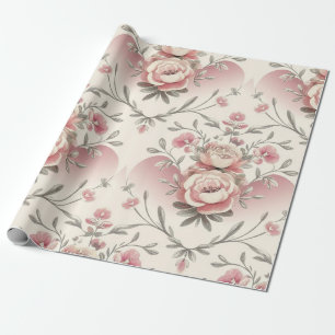 Papel De Presente Elegância Floral Opulente