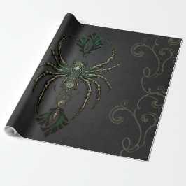 Papel De Presente elegância mecânica, a aranha no escuro.