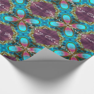 Papel De Presente Elegância moderna do Natal de Wasterfall