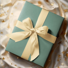 Papel De Presente Elegância Mudada - Teal do Oceano Sólido