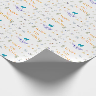 Papel De Presente Elegant Floral Eid al-Adha 