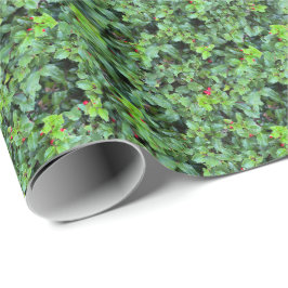 Papel De Presente Elegant Holly Berry Christmas Gift Supply