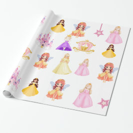 Papel De Presente Elegant Princess Birthday Celebration