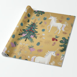 Papel De Presente Elegant Unicorn Wrapping Paper 