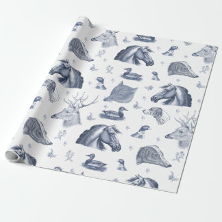 Papel De Presente Elegant Vintage Horse English Country Hunting