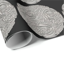 Elegante art nouveau medalhão negro de prata