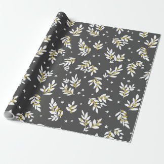 Papel De Presente Elegante Black e Dourado Hollie
