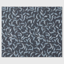 Papel De Presente Elegante Blue Leaf William Morris Inspirou