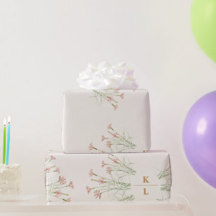 Papel De Presente Elegante Charm Wild Flower Wedding