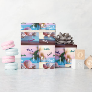 Papel De Presente Elegante de Verão Personalizado
