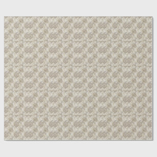 Papel De Presente Elegante Design de Floral Paisley Real Arte