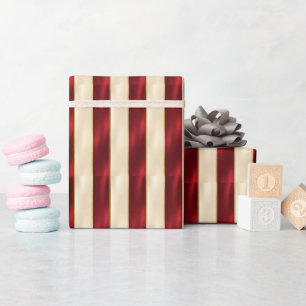 Papel De Presente Elegante E Listra Dourada