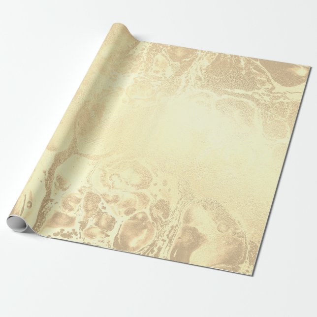 Papel De Presente Elegante e moderno olhar de ouro  (Desenrolado)