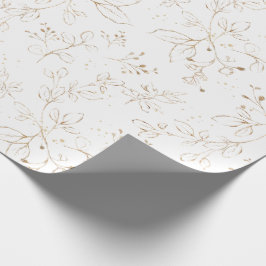 Papel De Presente Elegante Eucalyptus deixa o Faux Bonito