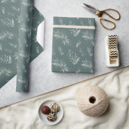 Papel De Presente Elegante Eucalyptus Verde Sage