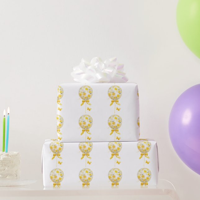 Papel De Presente Elegante flor de dáli moderna (Presentes para festas)