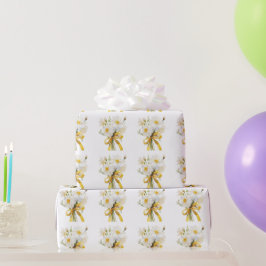 Papel De Presente Elegante flor de dáli moderna