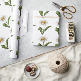 Papel De Presente Elegante flor de dáli moderna