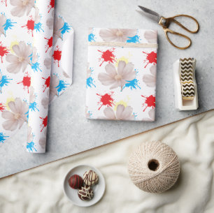 Papel De Presente Elegante flor de dázia moderna