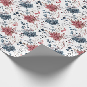 Papel De Presente Elegante Floral