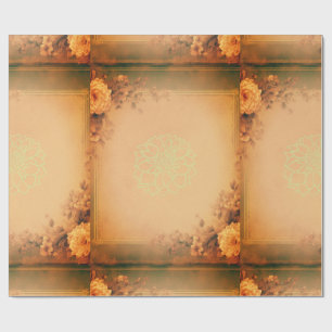Papel De Presente Elegante Floral