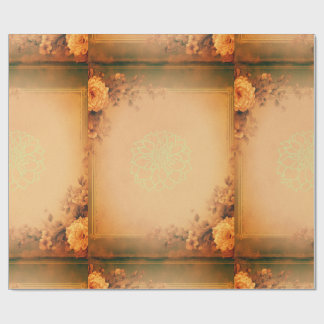 Papel De Presente Elegante Floral