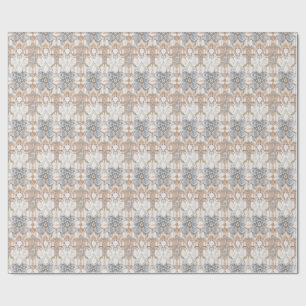 Papel De Presente Elegante Floral Pastel Vintage Nouveau