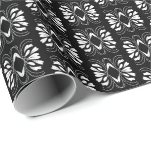 Papel De Presente Elegante - Glam Black and White Flair All Occastio