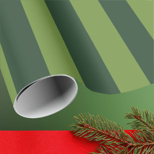 Papel De Presente Elegante Jardim Verde Caça Listra Verde