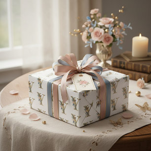 Papel De Presente Elegante letra floral boêmia Y