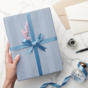 Papel De Presente Elegante Listrado Manchado Azul Aço Claro