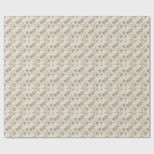 Papel De Presente Elegante Luxo Floral Paisley Design Padrão Arte