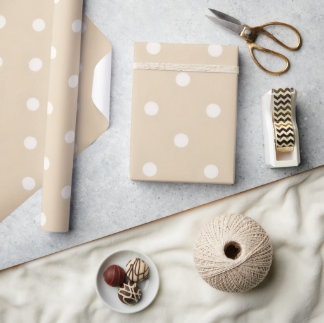 Papel De Presente Elegante Minimalista Neutra