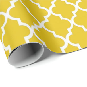Papel De Presente Elegante, moderno, amarelo ensolarado brilhante em