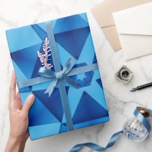 Papel De Presente Elegante Monograma de Amor Apontando Aniversário