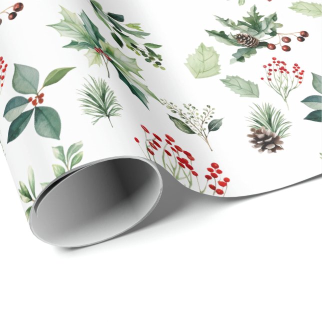 Papel De Presente Elegante Natal  (Ponta do rolo)