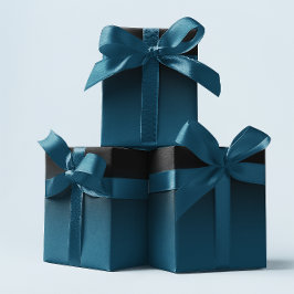 Papel De Presente Elegante Ombre Preto e Azul Oceano Turquesa
