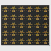 Elegante Ornamento Floral Dourado Estilo Barroco