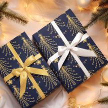 Elegante padrão de estrela de árvore de Natal azul