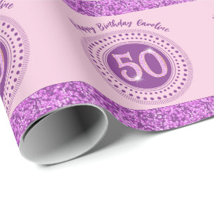 Papel de Presente Elegante para 50º Aniversário co