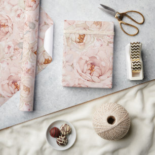 Papel De Presente Elegante Peony Wraping Paper
