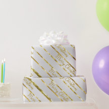 Elegante Prata Dourada Feliz Natal