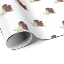 Papel De Presente Elegante Rosa Córsega
