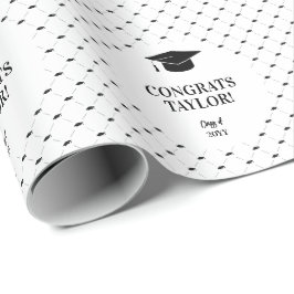 Papel De Presente Elegante Tampa de Formatura Personalizada