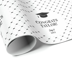 Papel De Presente Elegante Tampa de Formatura Personalizada