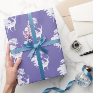 Papel De Presente Élego de depósito de madeira do campo no Periwin