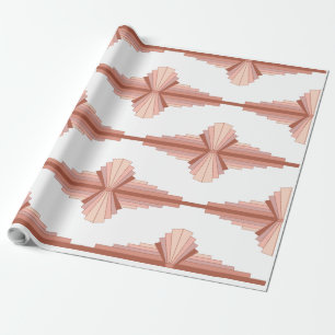 Papel De Presente Elementos de deco de arte em uma paleta dourada ro